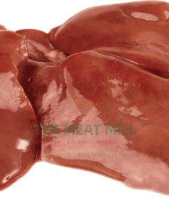 Close-up of fresh beef liver meat in Nigeria showing soft texture and rich red color