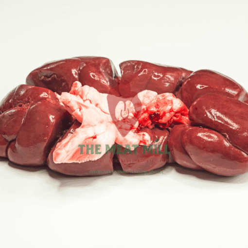 Packaged cow kidney meat – fresh, hygienically sealed, and processed under HACCP, SON, and NAFDAC standards by MeatMill Nigeria.