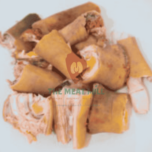 Premium cow leg meat Nigeria 0.5kg – fresh, boneless, and slightly parboiled beef cut with hooves and joint bone, HACCP, SON & NAFDAC certified.