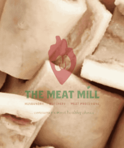 Cleaned slightly parboiled white ponmo cow skin – 0.5 kg pack from Meat Mill Nigeria, HACCP-, SON-, and NAFDAC-certified.