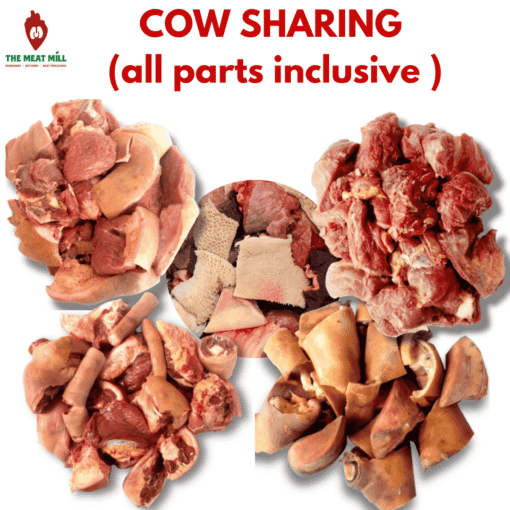 Quarter Portion Cow Sharing 4kg – All Parts Inclusive | Fresh Nigerian Beef from Meat Mill